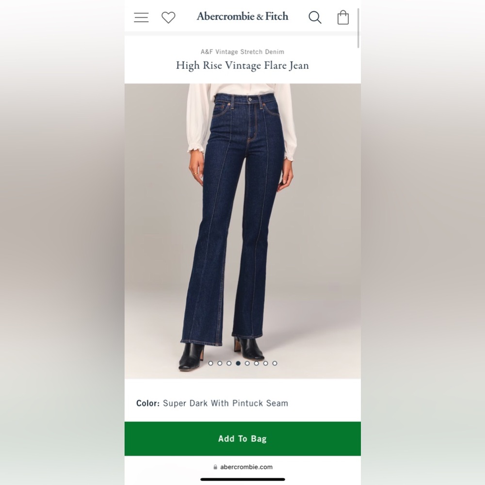 Women’s Abercrombie & Fitch “The Vintage Flare High Rise” Jeans 🖤